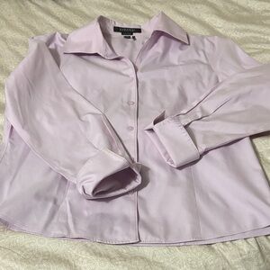 Kasper Lavender Long Sleeved Non-Iron Shirt
